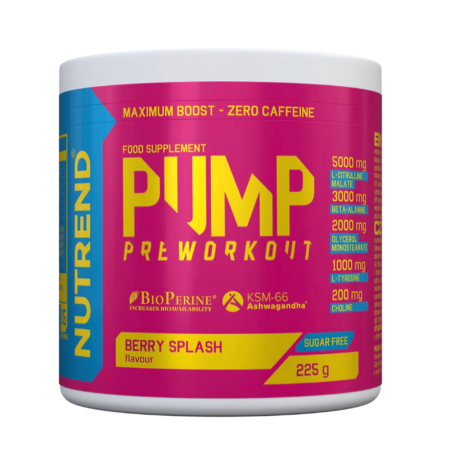 Nutrend Pump Pre Workout 225g Zero Caffeine