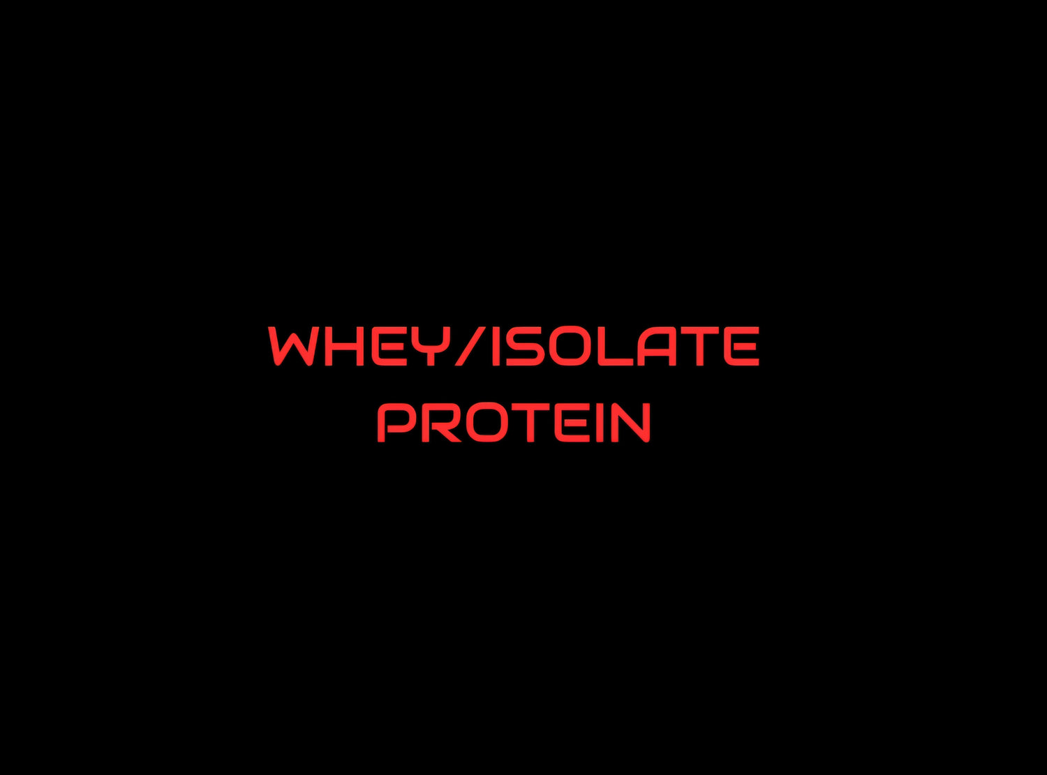 Whey/Iso Protein