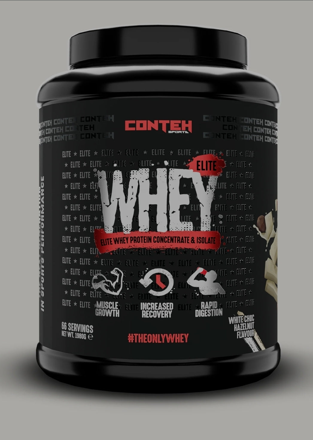 Conteh Sports Elite Whey Protein Concentrate and Isolate 1980g