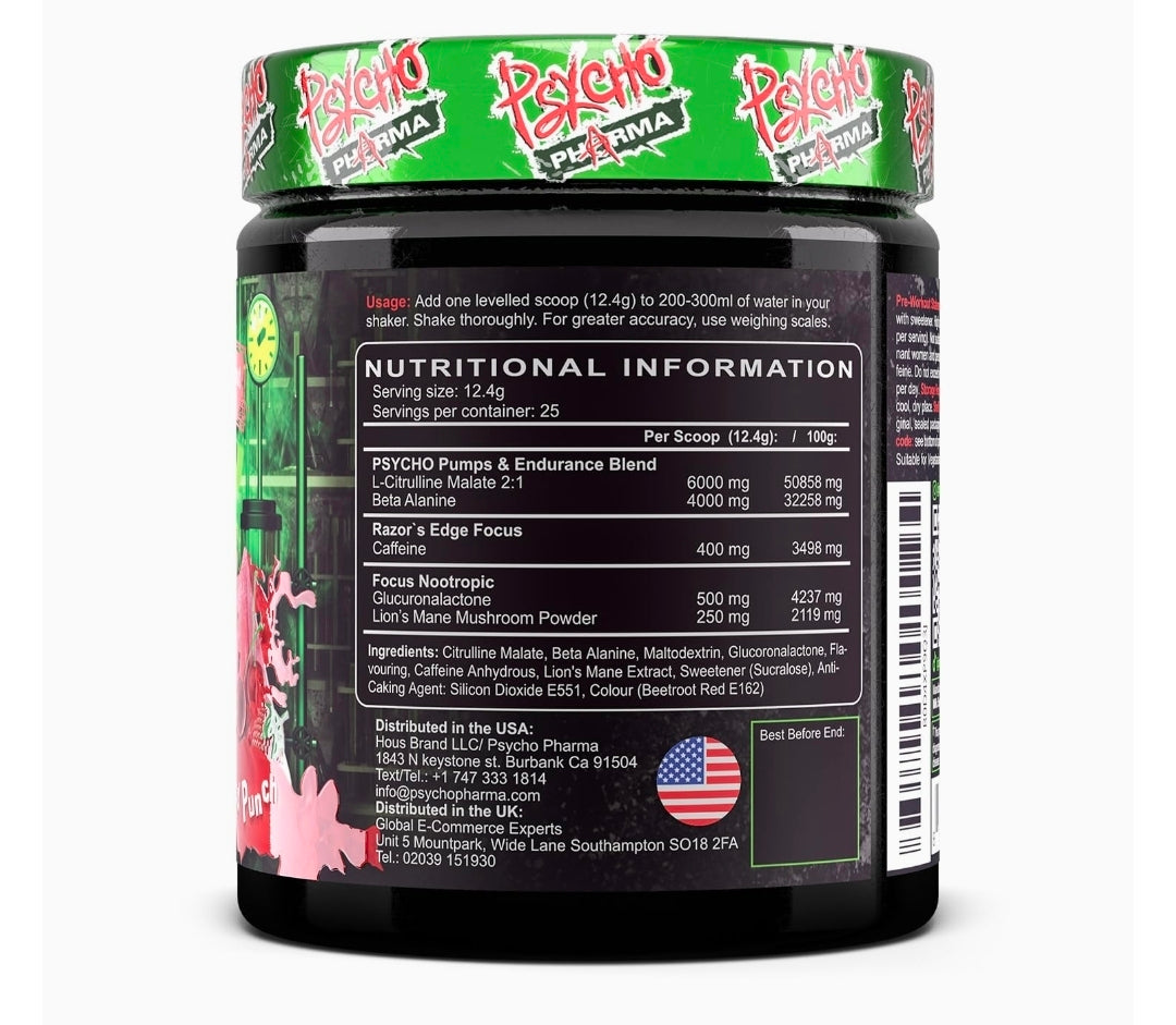 Psycho Pharma Edge Of Insanity Pre-Workout