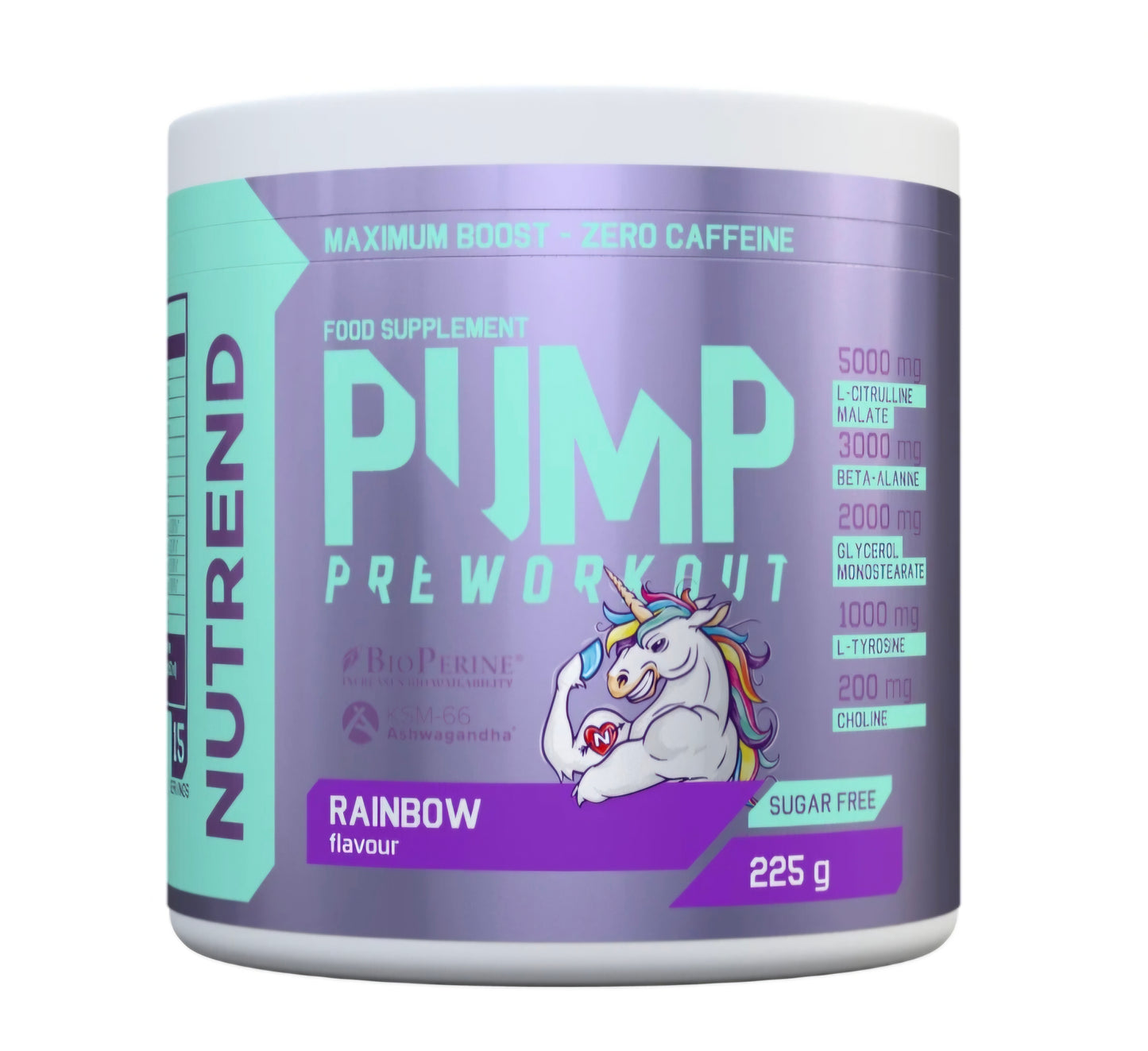 Nutrend Pump Pre Workout 225g Zero Caffeine