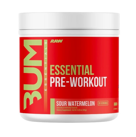 Raw Bum essential pre workout 30 servings, 405g