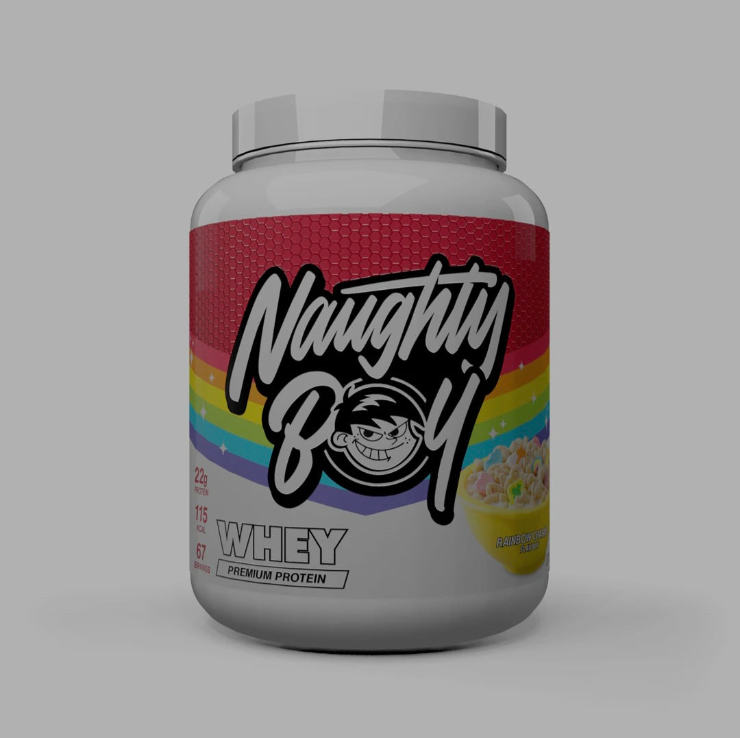 Naughty Boy Whey 2kg Rainbow Charms (BBE April 26)